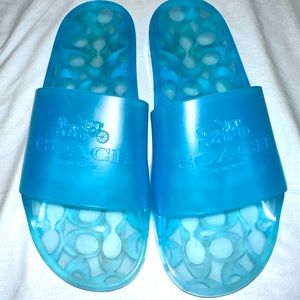 Blue Coach Ulyssa Jelly Slides 😍 Size:9